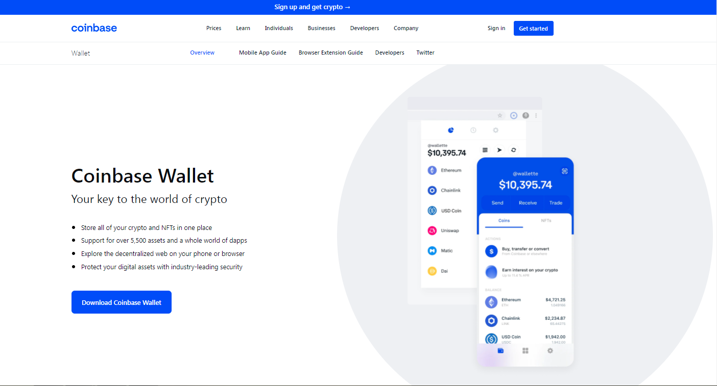 Getting Started Wallet Extension Coinbase